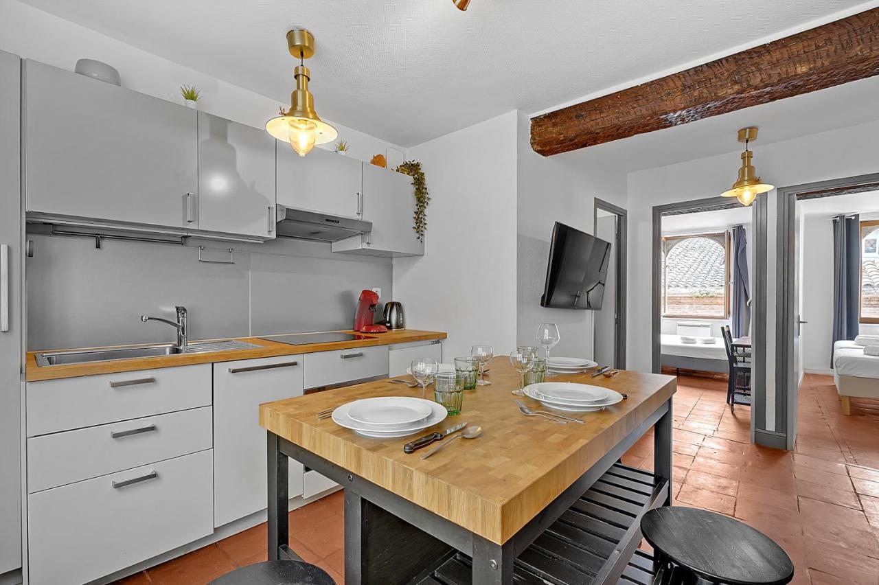 Le Regans - Charmant Appartement En Tomette Toulouse Exterior foto